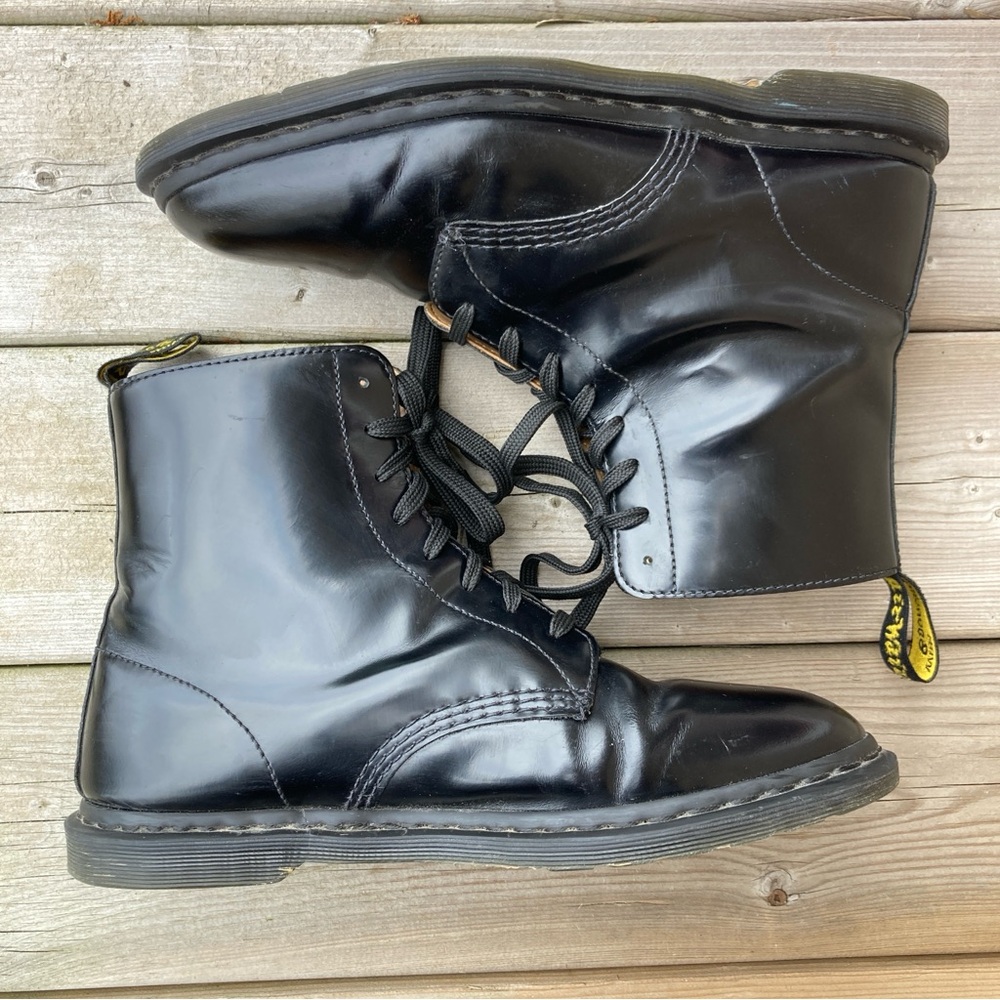 Dr. Martens Winchester II Leather Dress Boots Doc Martens Men’s 11 Black Smooth - Picture 2 of 13